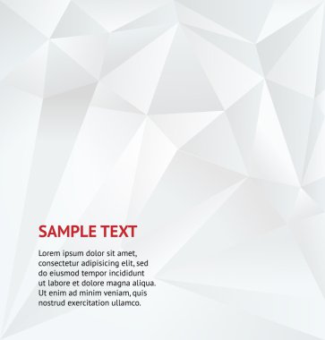 arka beyaz geometrik plan. vektör çizim