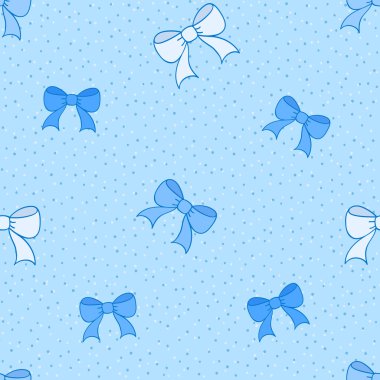 Mavi Dikişsiz desen renk yay ile