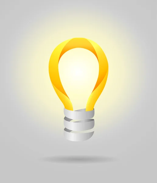 Light lamp bulb. Vector concept — Stock Vector