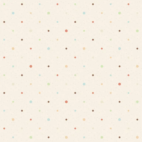 Naadloze structuur polka dots kleurenpatroon — Stockvector