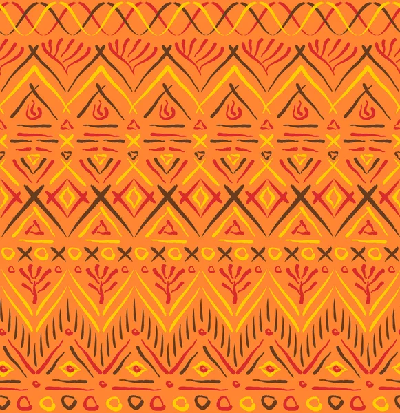 Modèle sans couture ethnique tribal — Image vectorielle