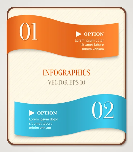 Színes szalag a számok a szürke háttér. számozott lehetőségek, web design, infographics használható. — Stock Vector