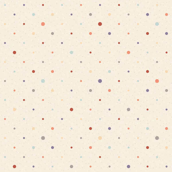 Naadloze structuur polka dots kleurenpatroon — Stockvector