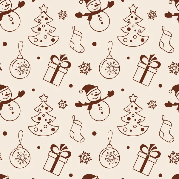 Fondo sin costuras de Navidad — Vector de stock