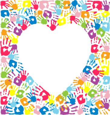 el izleri, baba, anne ve çocuk kalp