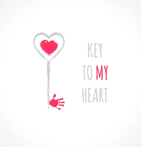 Key to my heart — Stock Vector