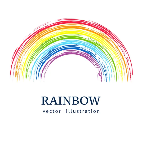 Inkt regenboog. abstract vector achtergrond — Stockvector