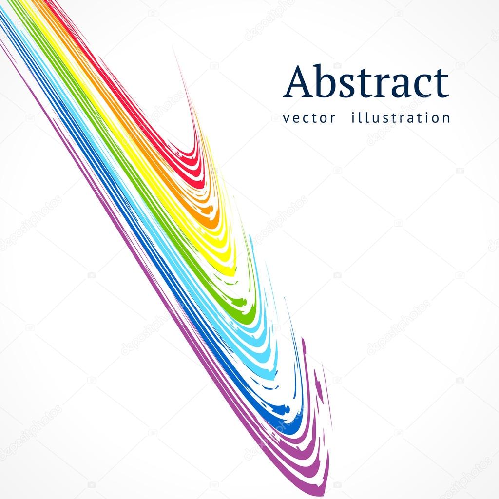 Abstract vector background with bright color lines