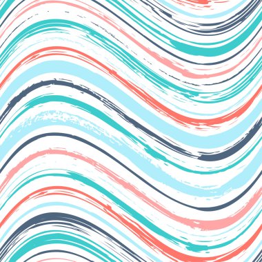 renkli çizgili seamless dalgalı modeli. arka plan ile
