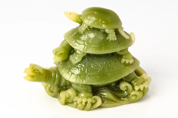 Lucky jade frog symbol of prosperity — Stock Photo, Image