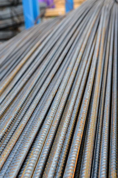 Reinforcing steel bars for building armature — Stock Photo, Image