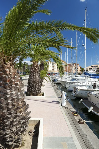 Marina of Gruissan in south France — Stock Photo, Image