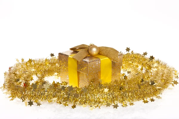 Goldene Weihnachten — Stockfoto