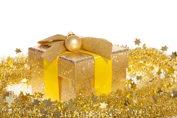 Fundo de Natal dourado — Fotografia de Stock