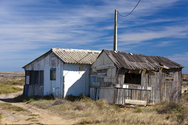 Oude verlaten hutten werknemers — Stockfoto