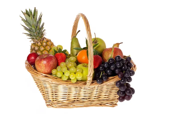 Colorful fruit basket — Stock Photo, Image