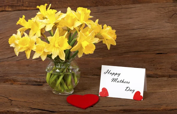 Flowers Greetings for Mother — Stock Photo, Image