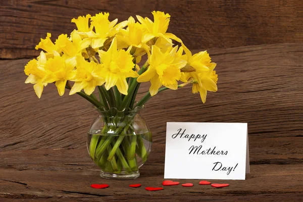 Flowers Greetings for Mother — Stock Photo, Image