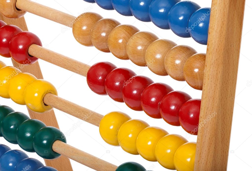 Abacus with wooden balls
