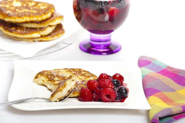 Rice pudding pancake — Stock Photo, Image