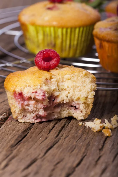 Sweet fruit muffins — Stock Photo, Image