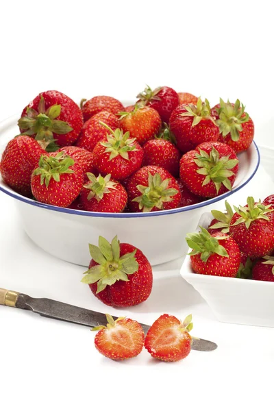 Fresh strawberries of the season — Stock Photo, Image