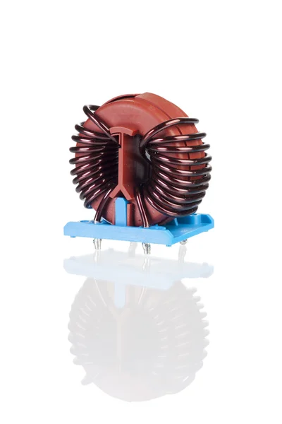 Enkele industriële toroidal choke coil — Stockfoto