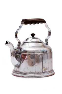 eski vintage çaydanlık siyah saplı