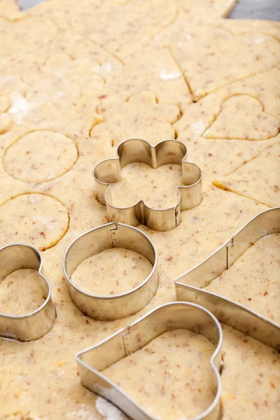 Taglierino per biscotti in diverse forme — Foto Stock