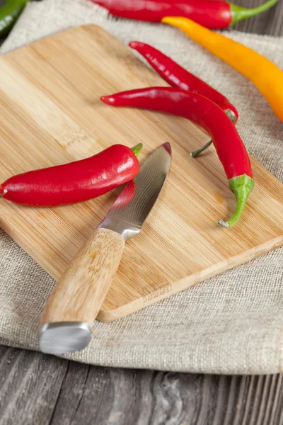 Colorful Chili Peppers — Stock Photo, Image