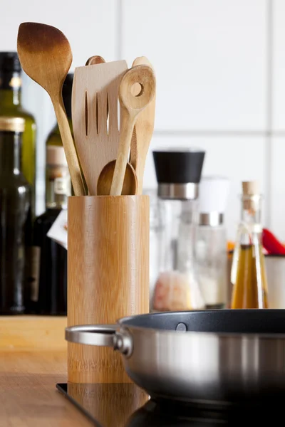 Cooking Spoon Rack in focus — Stock Photo, Image