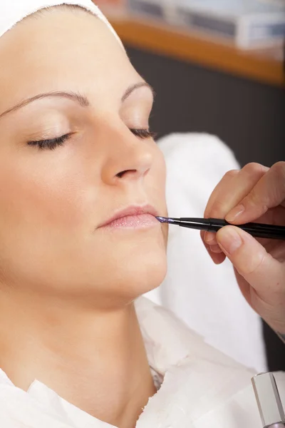 Echte schoonheid en cosmetica behandeling - serie — Stockfoto