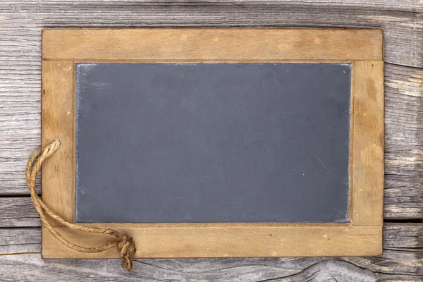 Very old slate chalkboard blank for to write on — Stock Photo, Image