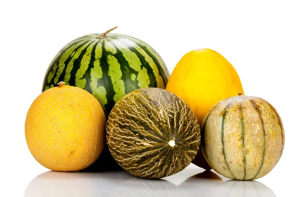 Diferentes variedades de melones — Foto de Stock