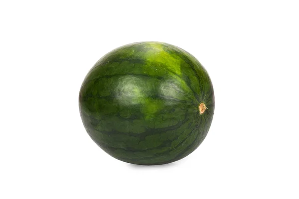 Eine grüne frische Wassermelone — Stockfoto