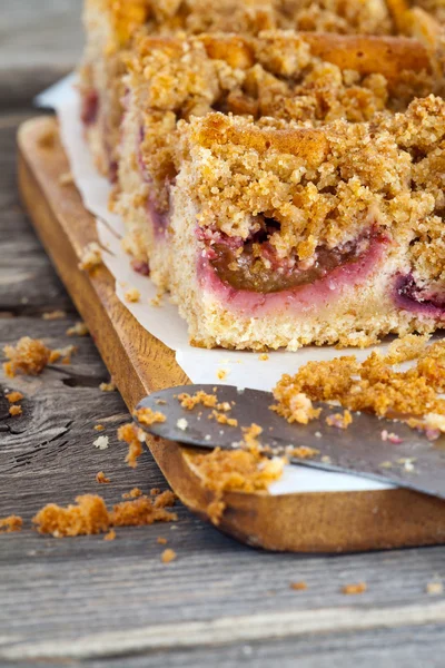 stock image Delicious plum Crumble cake