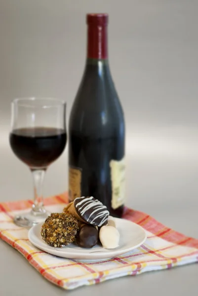 Wine and cookies — Stock Photo, Image