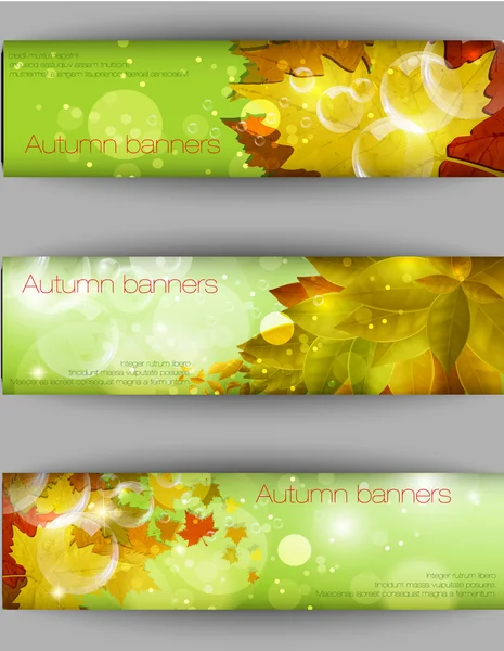 Autumnal blad achtergrond, vector illustratie — Stockvector