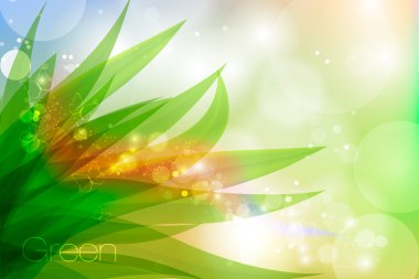 vektör arka planda yeşil çimen çiy ile pastel renkler