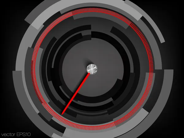 Concepto de energía en forma de velocímetro, tacómetro — Vector de stock