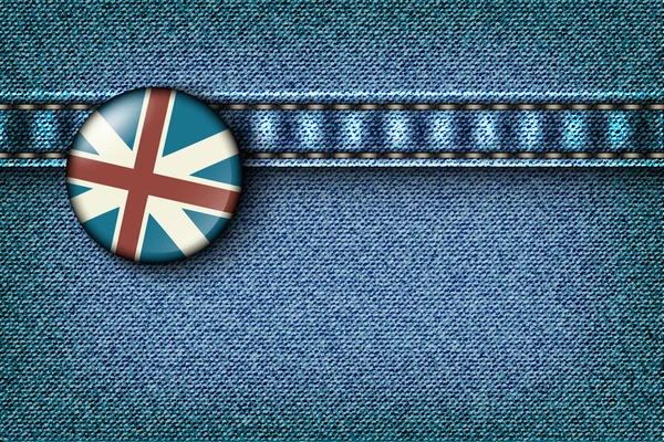 Symbol mit der britischen Flagge auf — Stockvektor