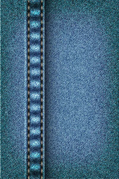 Texture Jeans avec couture — Image vectorielle