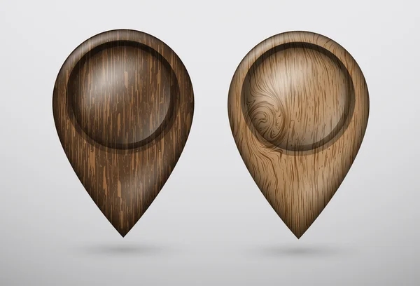 Marqueur en bois CARTE — Image vectorielle