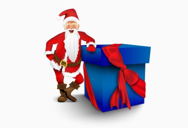Noel Baba ve Noel hediyesi.
