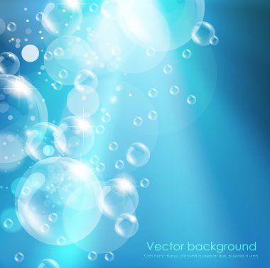 Blue water background. clipart