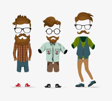 hipster öğeleri kümesi