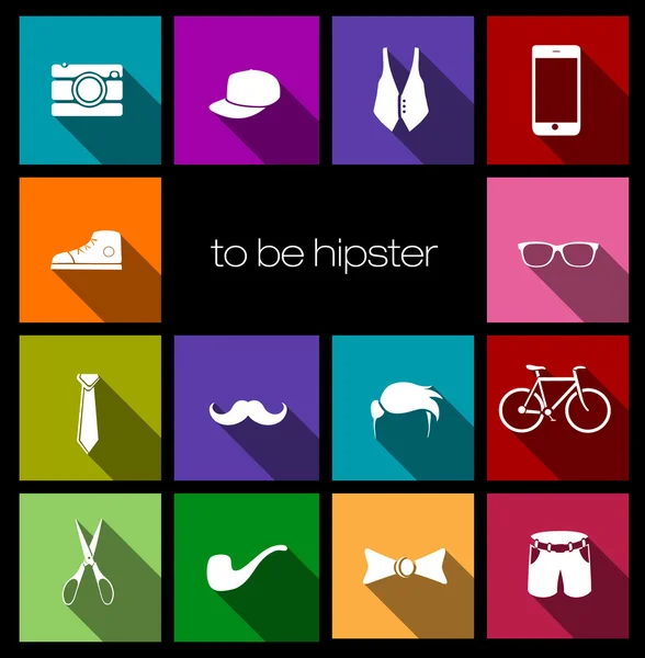 Hipster elements set — Stock Vector