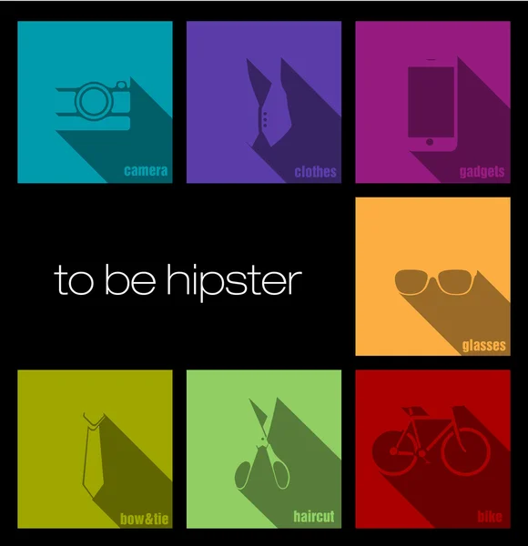 Hipster elements set — Stock Vector