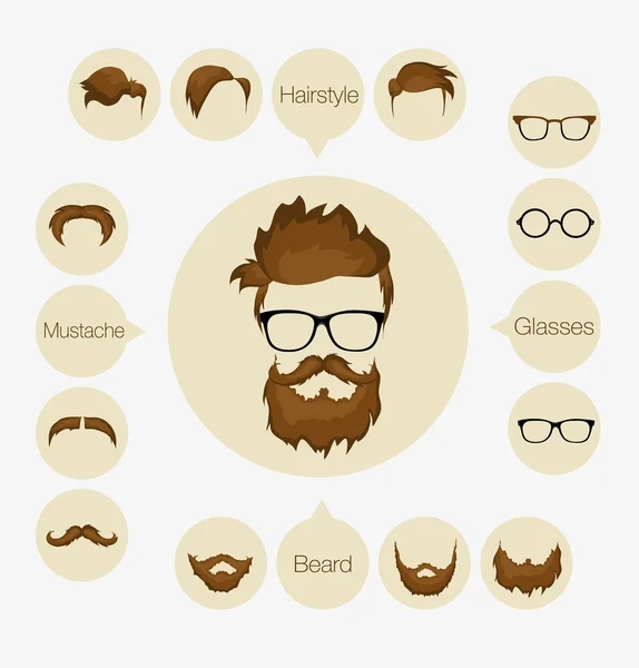 Hipster infographic — Stockvector