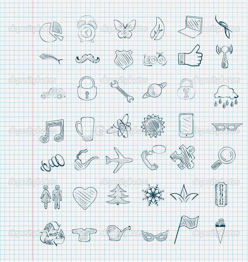 Set icons sketch
